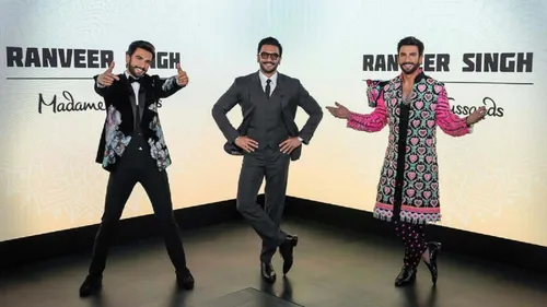 Ranveer Singh Unveiled His Dapper Wax Statue at Madame Tussauds With His Mother