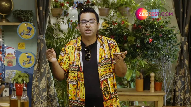 Relishing yummy chaat