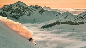 Skiing On Engelberg's Slopes