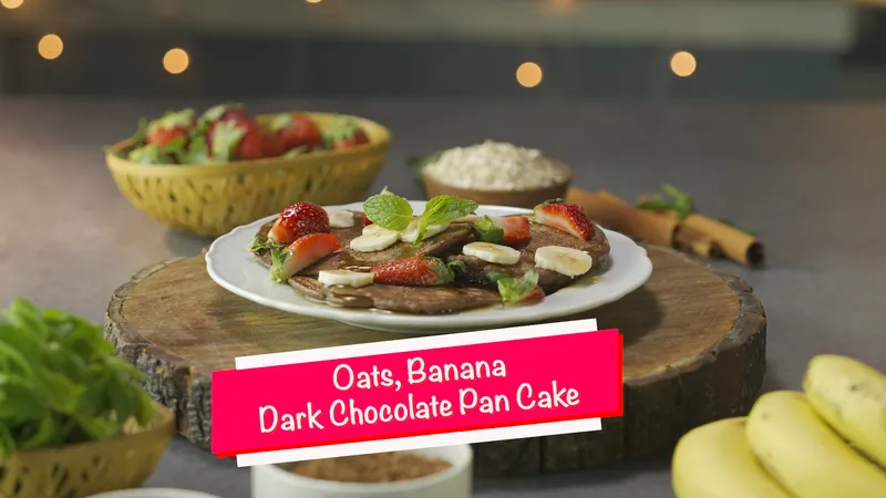 Oats Chocolate Dark Chocolate Pancake