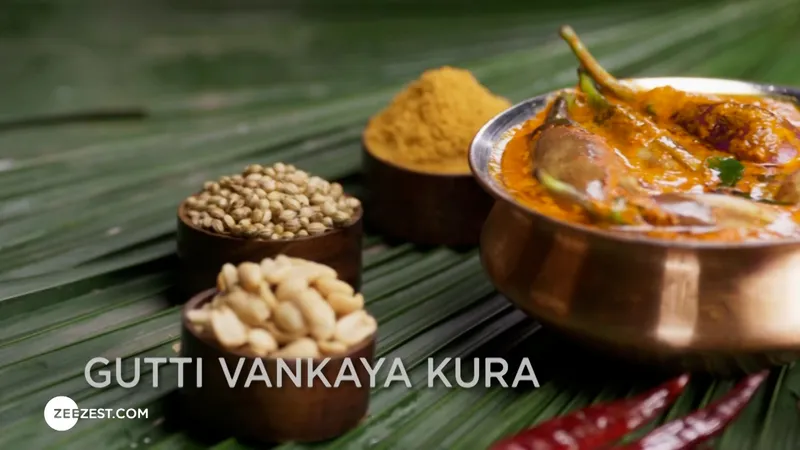 Gutti Vankaya Kura And Kandi Podi