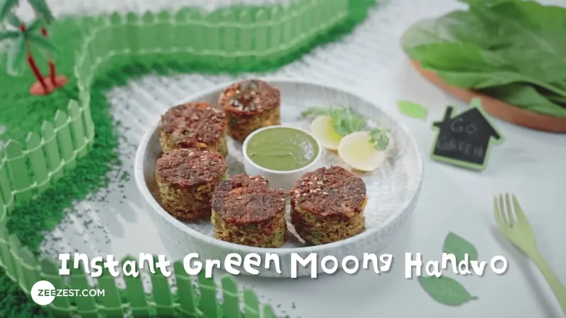 Instant Green Moong Handvo